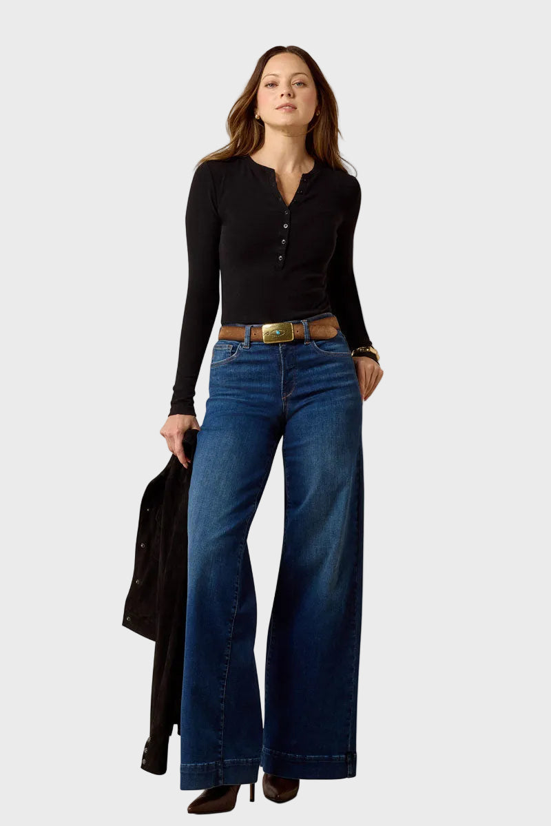 Ariat High Rise Revel Vilma Ultrastretch Wide Leg Jeans Norwalk