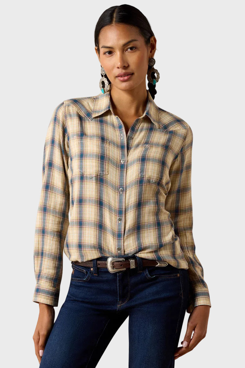 Ariat Billie Jean Shirt Horizon Plaid