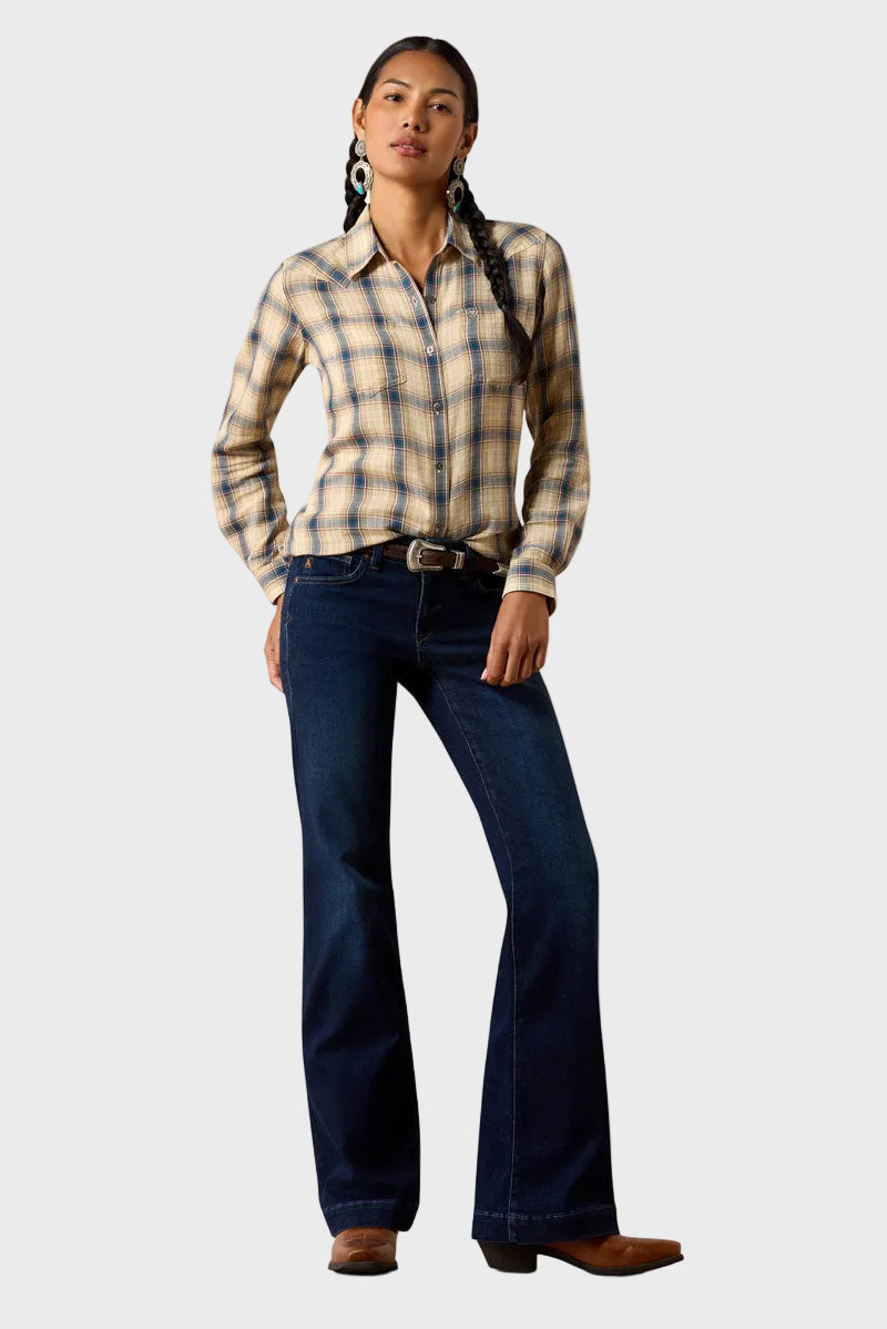 Ariat Billie Jean Shirt Horizon Plaid