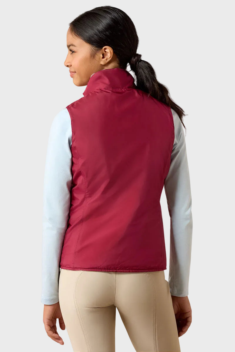 Ariat Youth Bella Reversible Insulated Gilet Vanilla Ice Horsin' Around