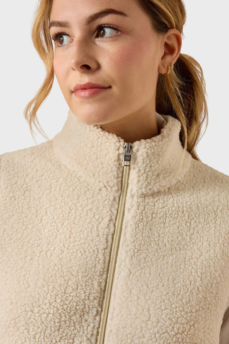 Ariat Youth Laviolette Full Zip Gilet Almond Milk