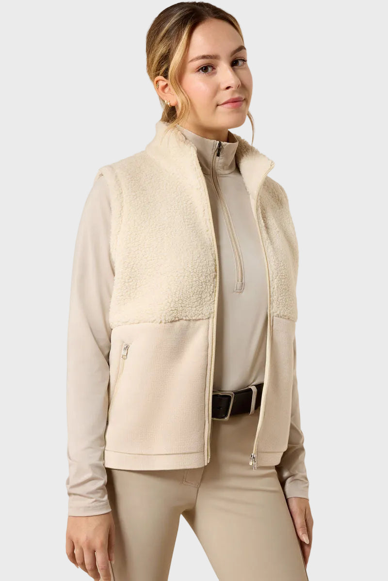 Ariat Youth Laviolette Full Zip Gilet Almond Milk