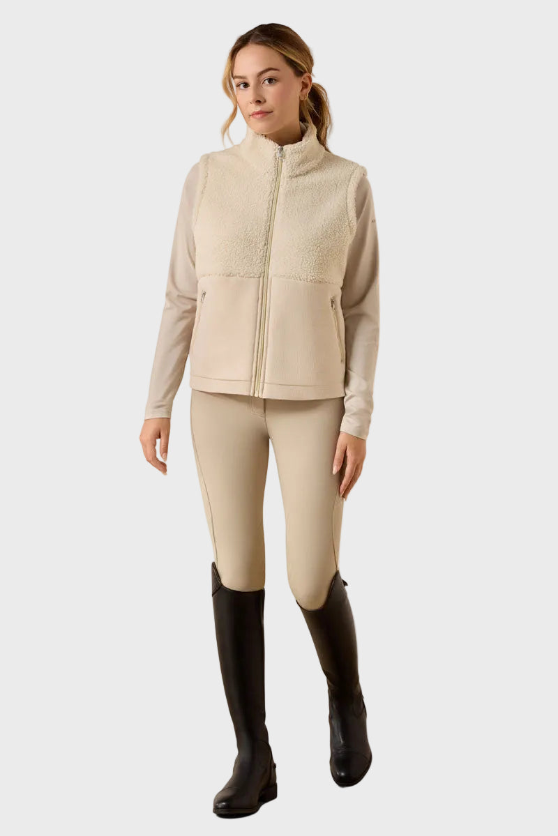 Ariat Youth Laviolette Full Zip Gilet Almond Milk