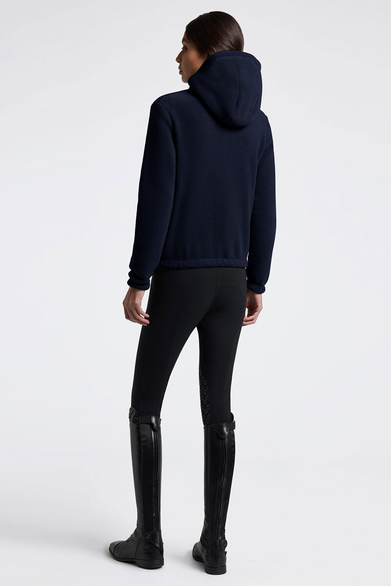 Cavalleria Toscana Fleece Zip Hoodie Navy