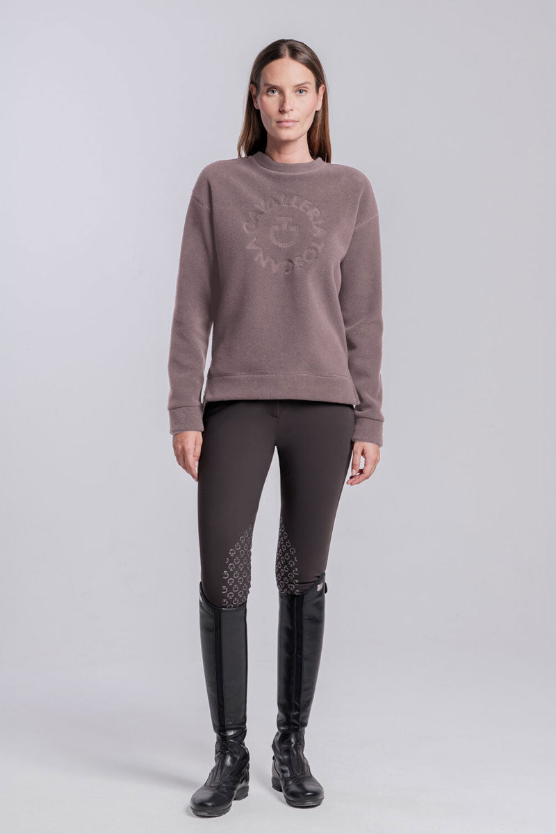 Cavalleria Toscana Fleece Zip Hoodie Mauve