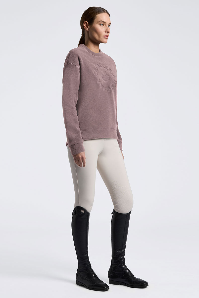 Cavalleria Toscana Fleece Zip Hoodie Mauve