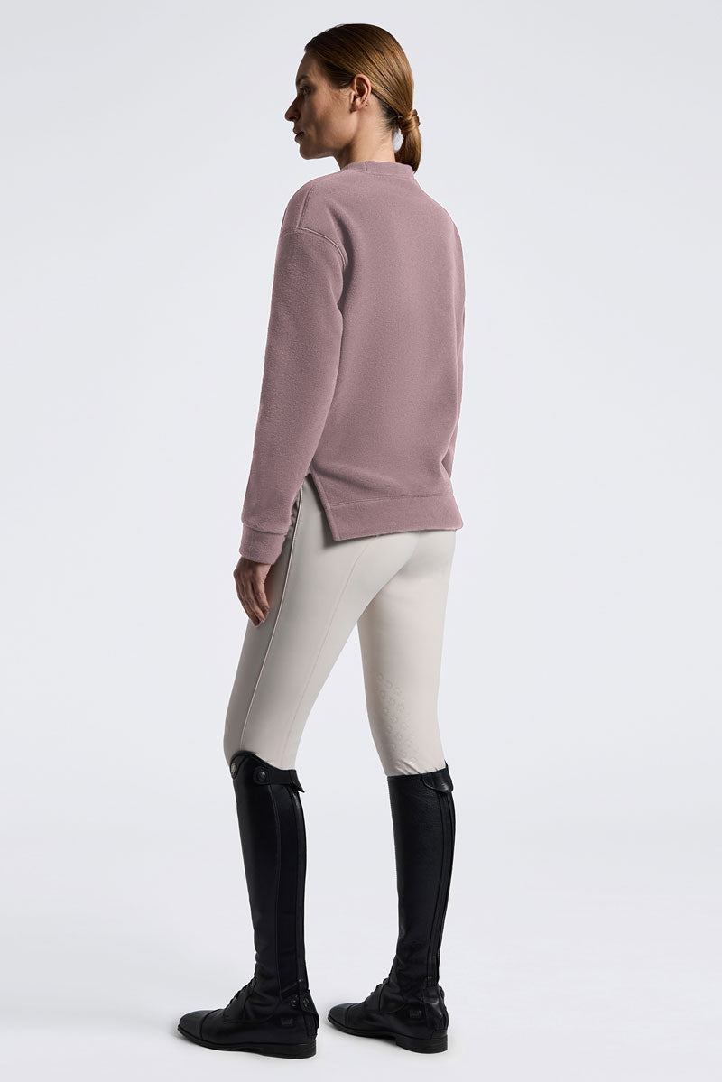 Cavalleria Toscana Fleece Zip Hoodie Mauve