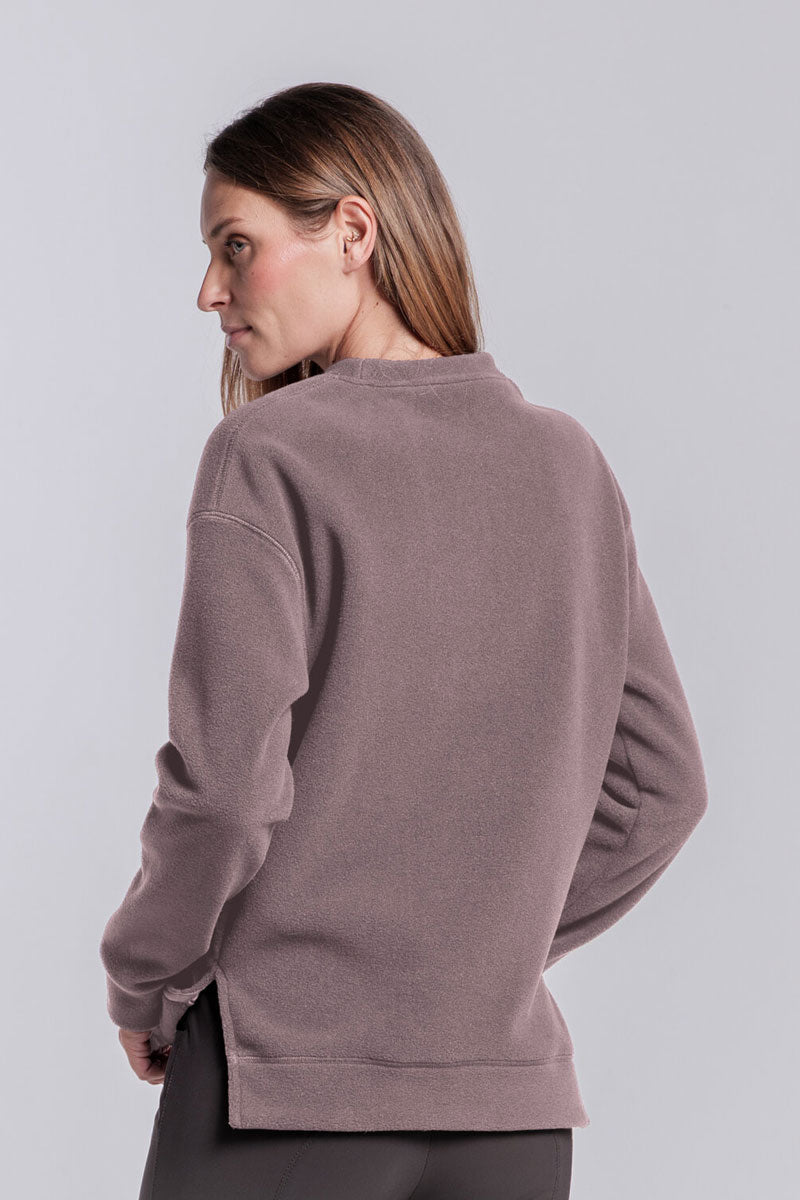 Cavalleria Toscana Fleece Zip Hoodie Mauve
