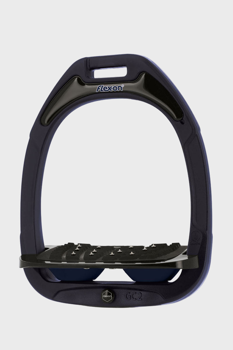 Flex-On Green Composite Stirrups Inclined Ultra-Grip Navy Frame with Navy Elastomers 