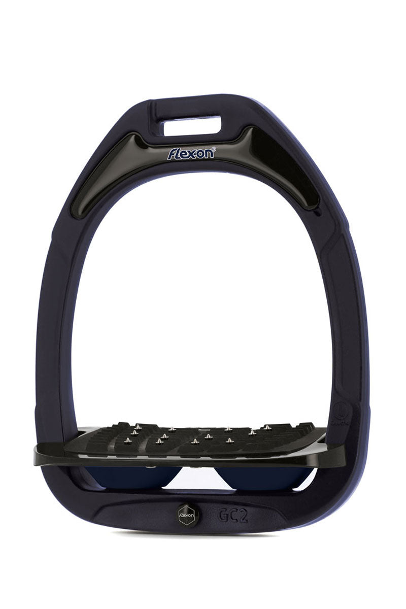 Flex-On Green Composite Stirrups Inclined Ultra-Grip Navy Frame with Navy Elastomers 