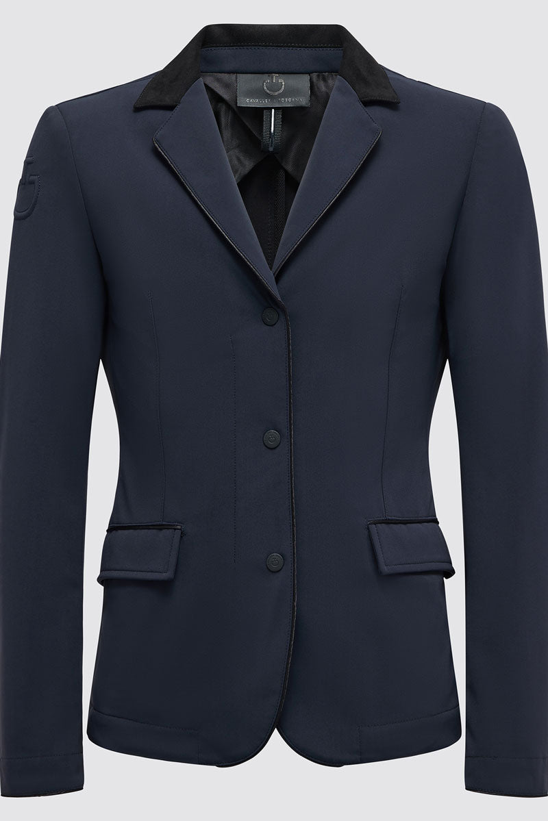 Cavalleria Toscana Girl's GP Zip Competition Jacket Navy