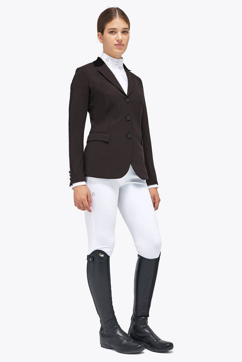 Cavalleria Toscana American Jersey Hunter Show Jacket Chocolate Brown