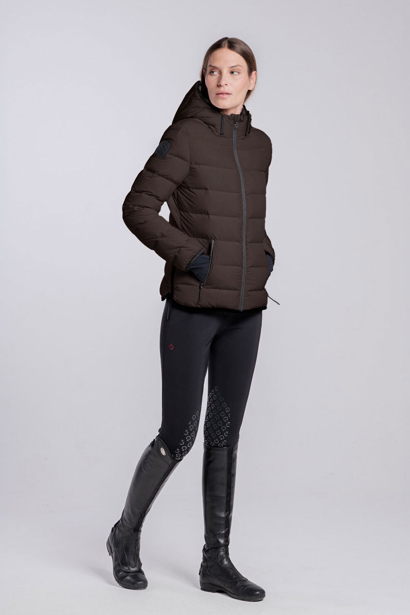 Cavalleria Toscana Hooded Down Jacket Chocolate Brown