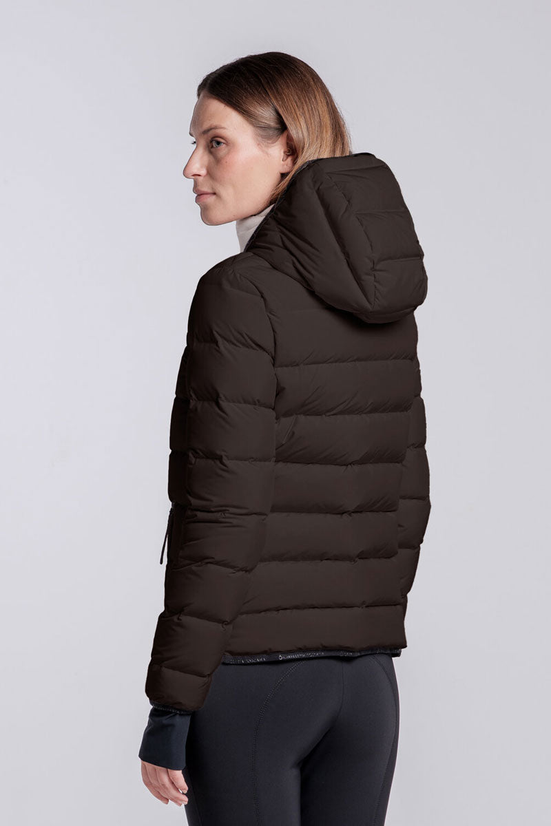 Cavalleria Toscana Hooded Down Jacket Chocolate Brown