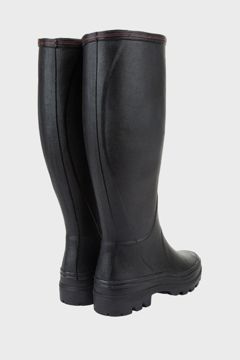 Le Chameau Giverny Jersey Lined Boot Noir