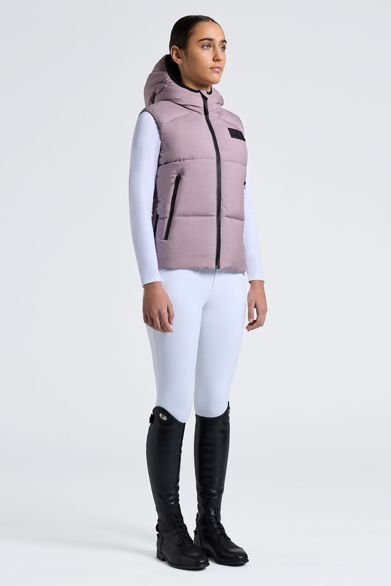 Cavalleria Toscana Junior Nylon Puffer Vest Grape Shake 