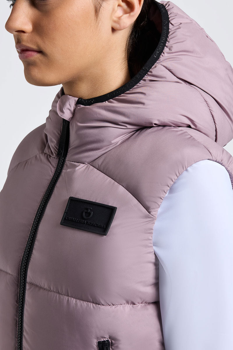 Cavalleria Toscana Junior Nylon Puffer Vest Grape Shake 