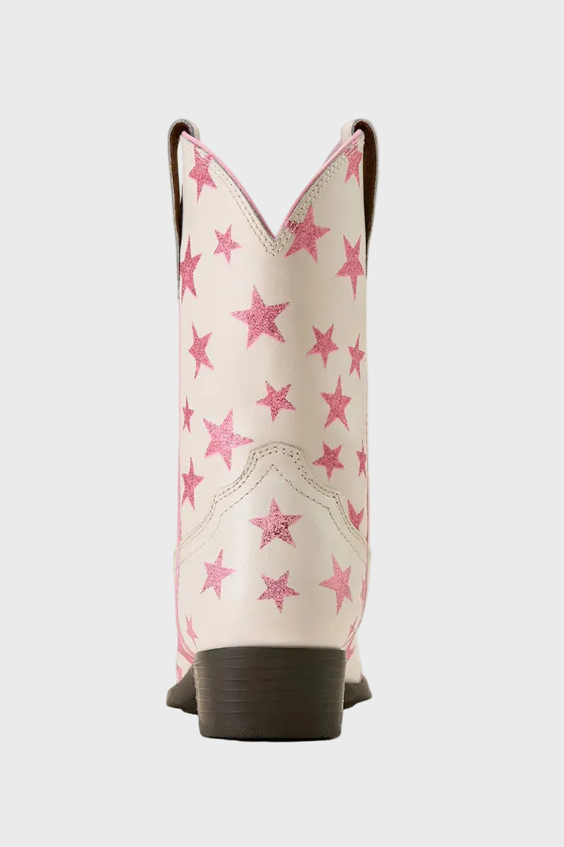 Ariat Girls Palmer R Toe Boot Starlight Blush 