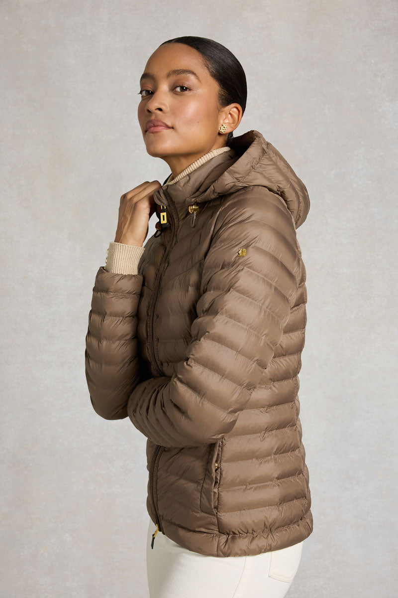 Holland Cooper Lightweight Puffer Jacket Chestnut 