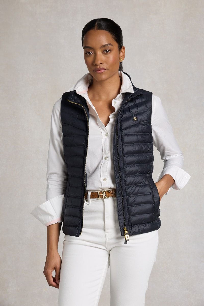 Holland Cooper Lightweight Puffer Gilet Ink Navy 