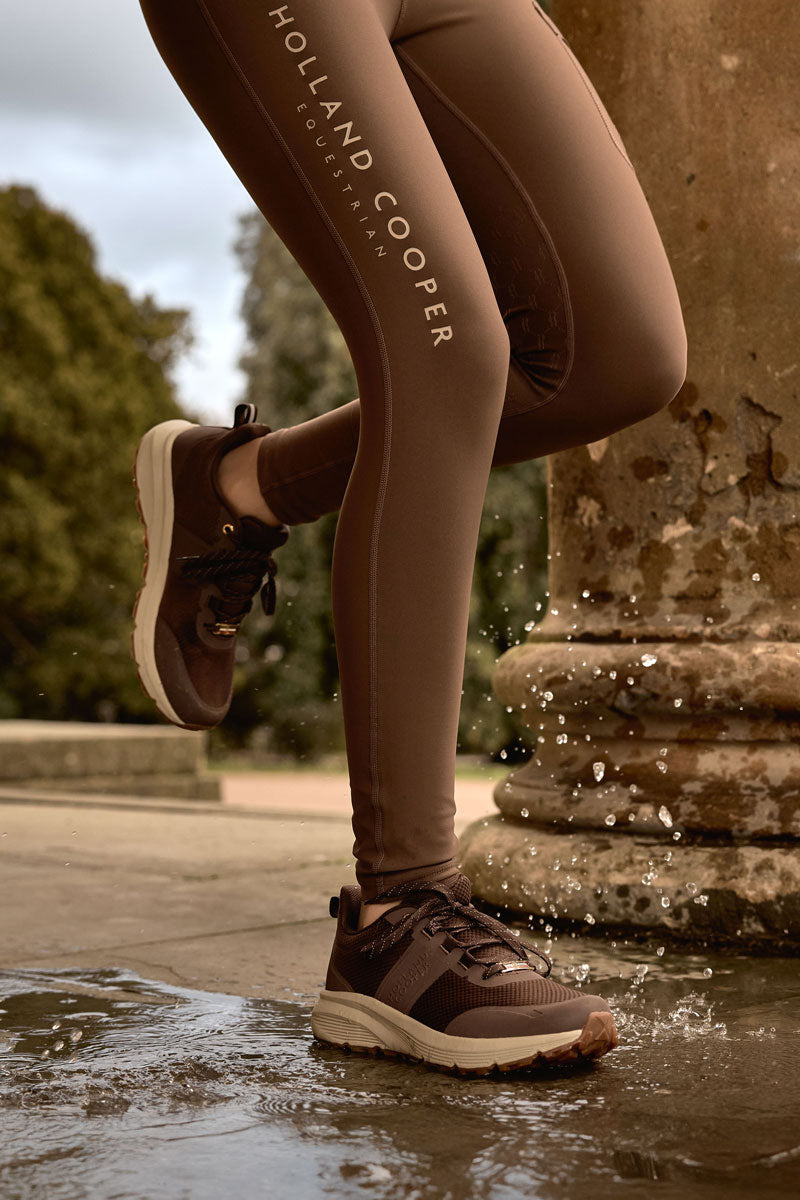 Holland Cooper Burghley Waterproof Trainer Chestnut