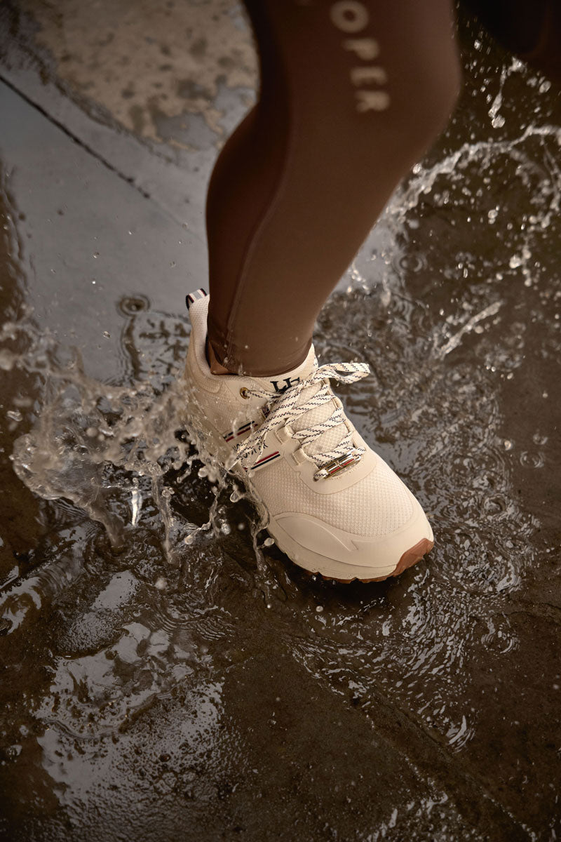 Holland Cooper Burghley Waterproof Trainer Ecru 