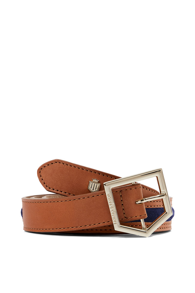 Fairfax & Favor Hampton Belt Tan/Navy