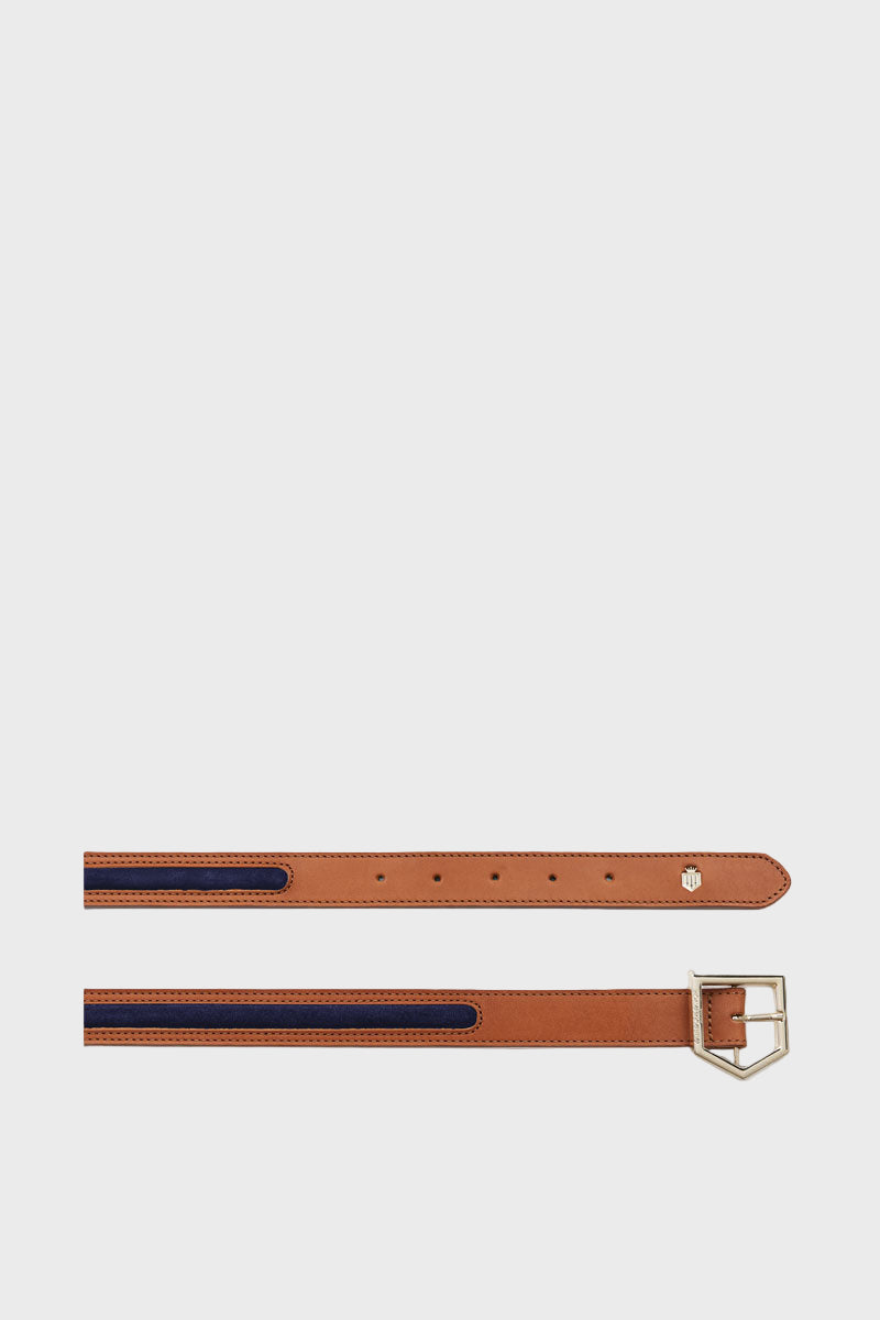 Fairfax & Favor Hampton Belt Tan/Navy