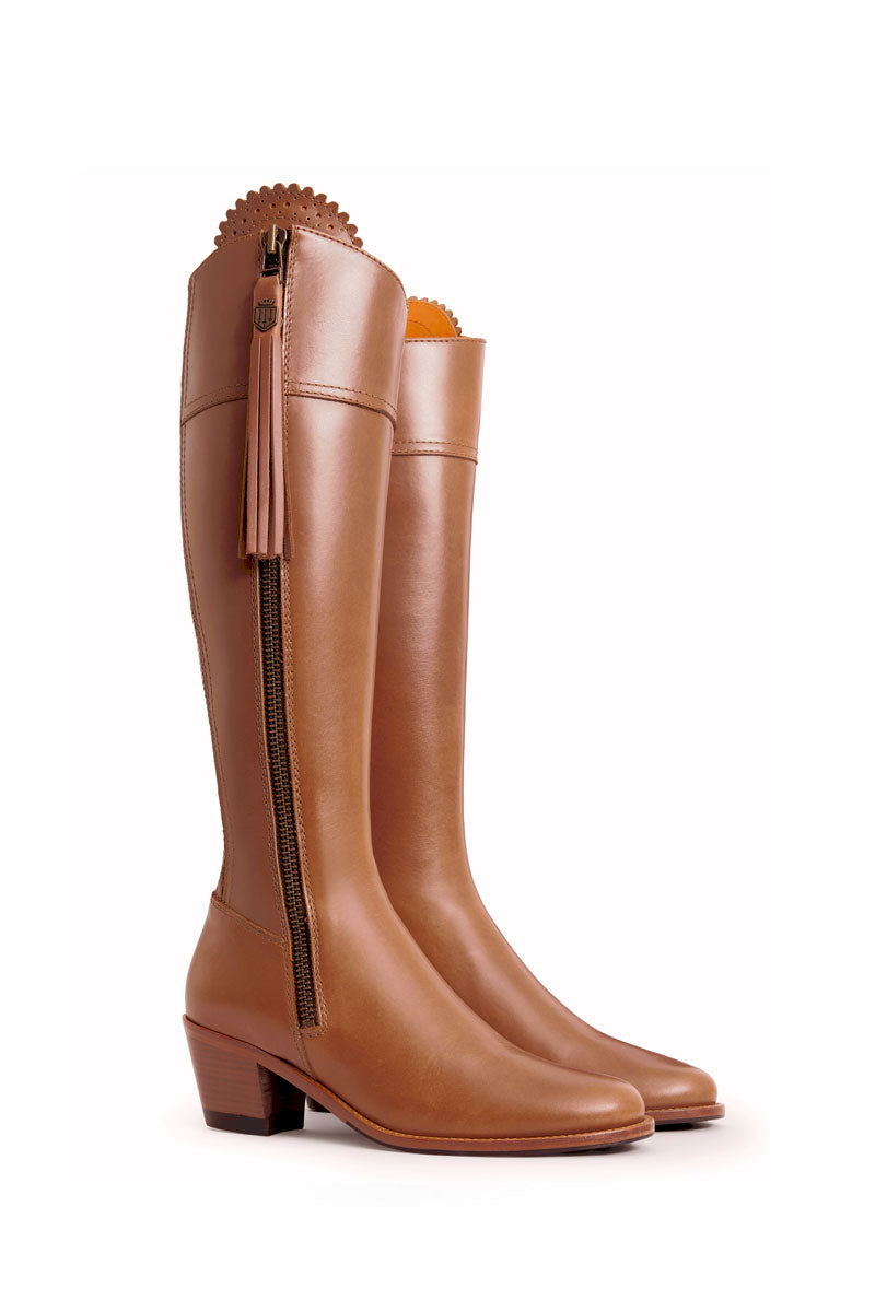 Fairfax & Favor Regina Heeled Regular Fit Tan Leather