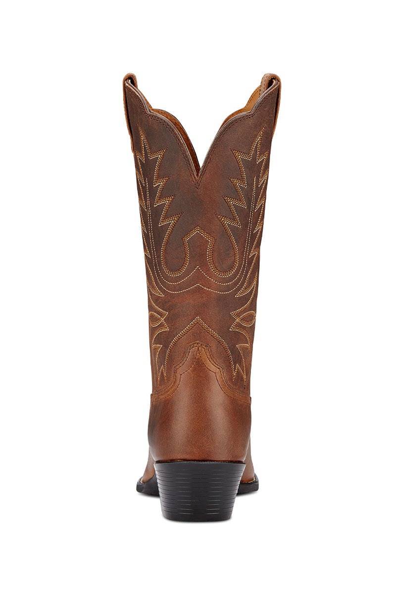 Ariat Heritage R Toe Western Boot Distressed Brown