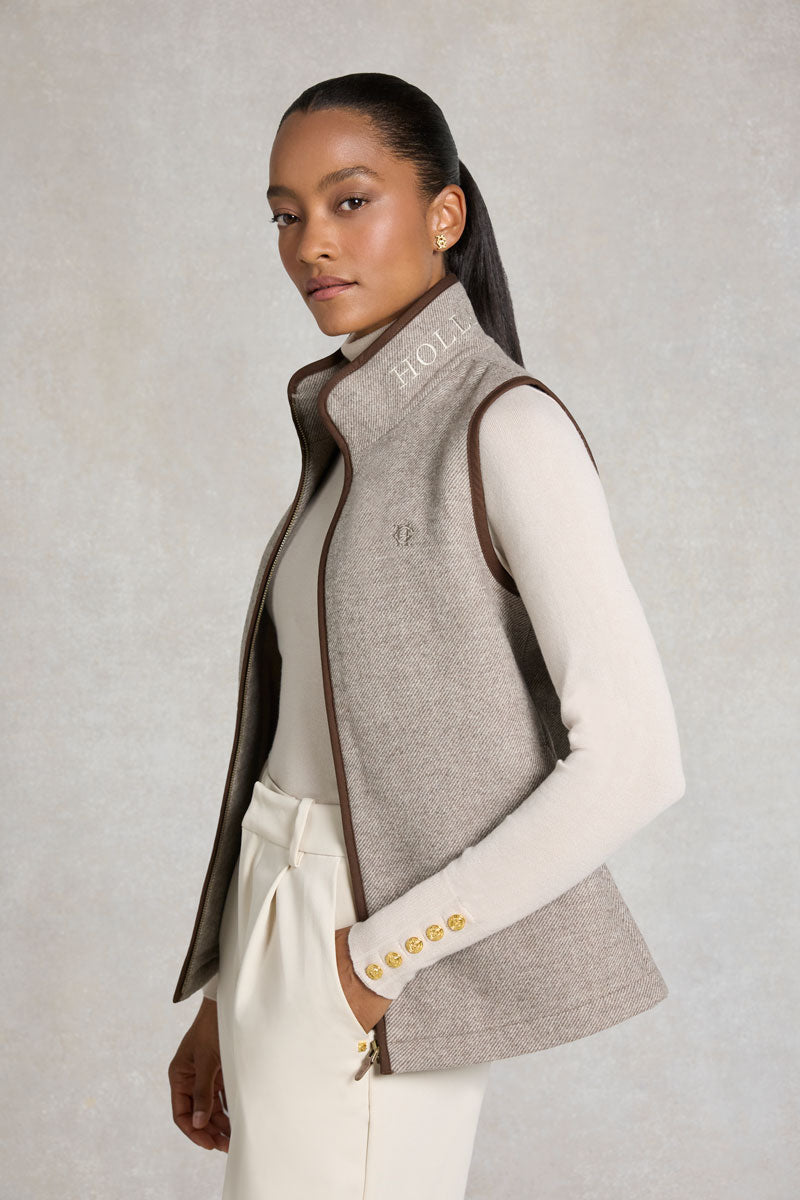Holland Cooper Hillford Country Gilet Sahara Twill 