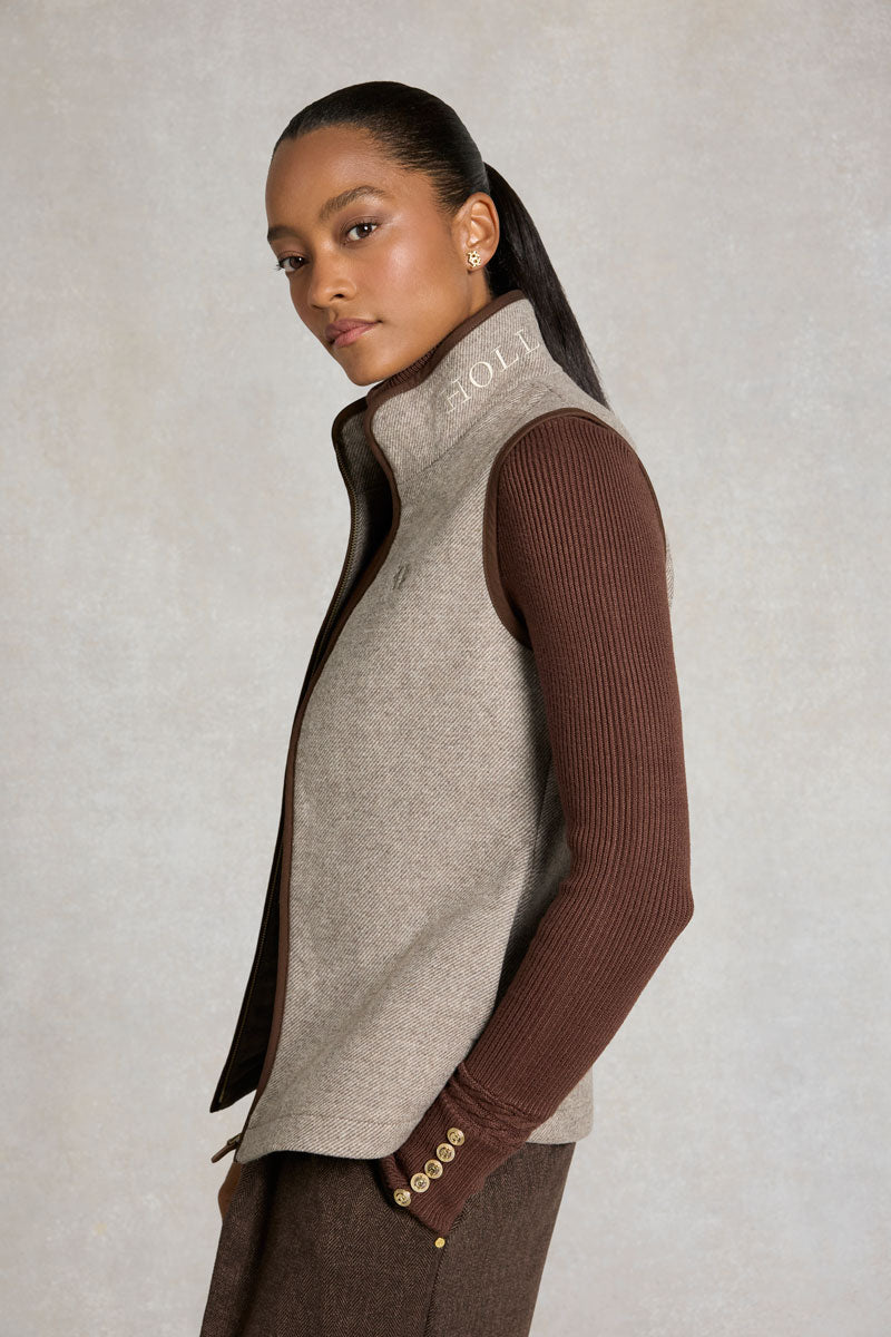 Holland Cooper Hillford Country Gilet Sahara Twill 
