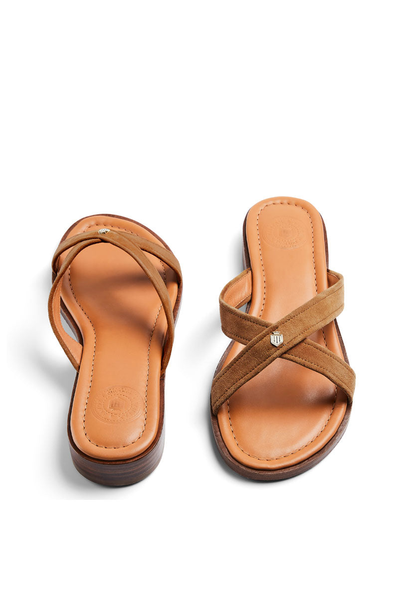 Fairfax & Favor Holkham Sandal Tan Suede