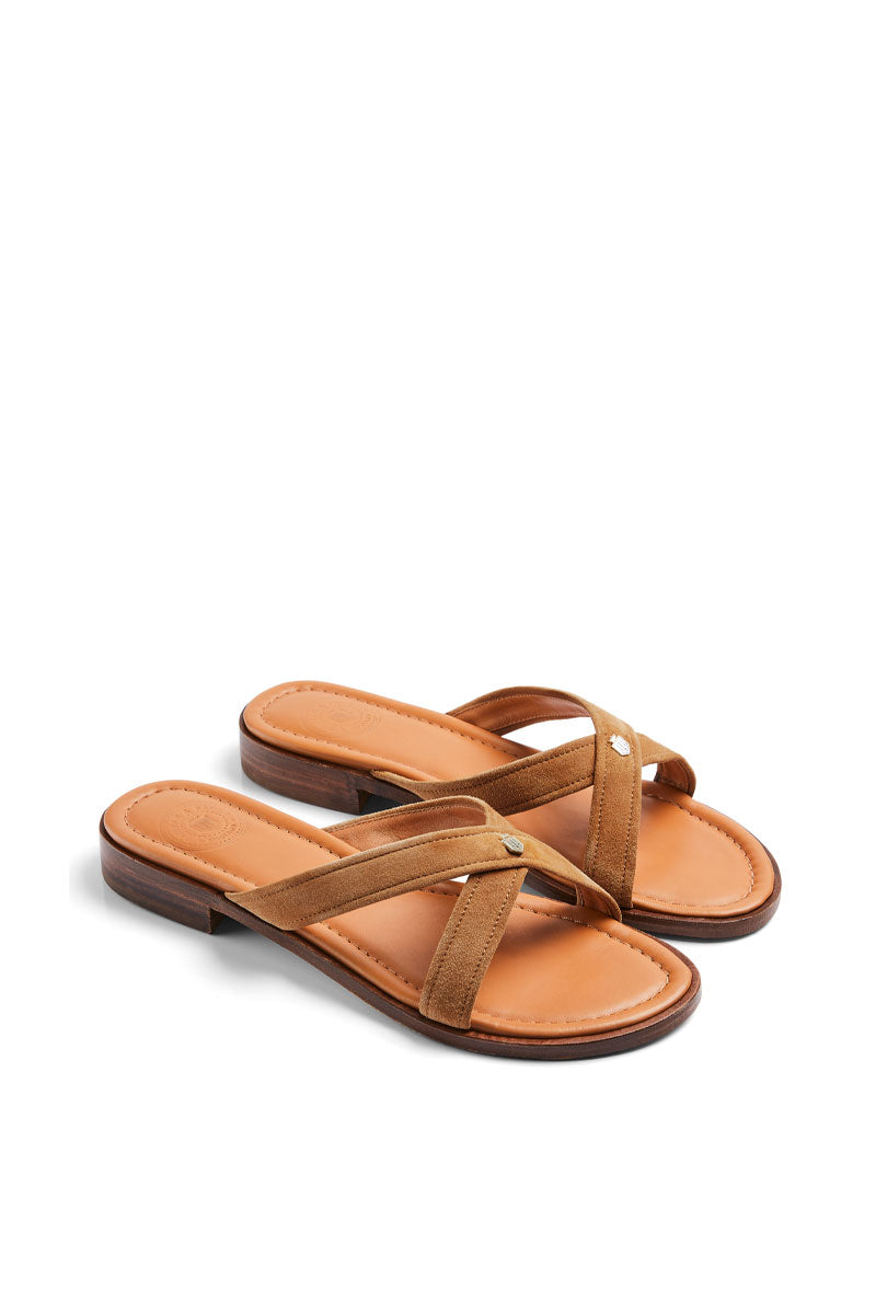 Fairfax & Favor Holkham Sandal Tan Suede