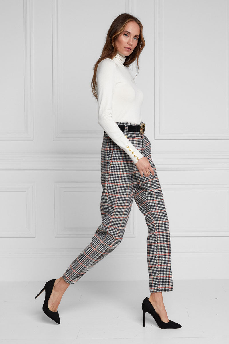 Holland Cooper Buttoned Knit Roll Neck Cream