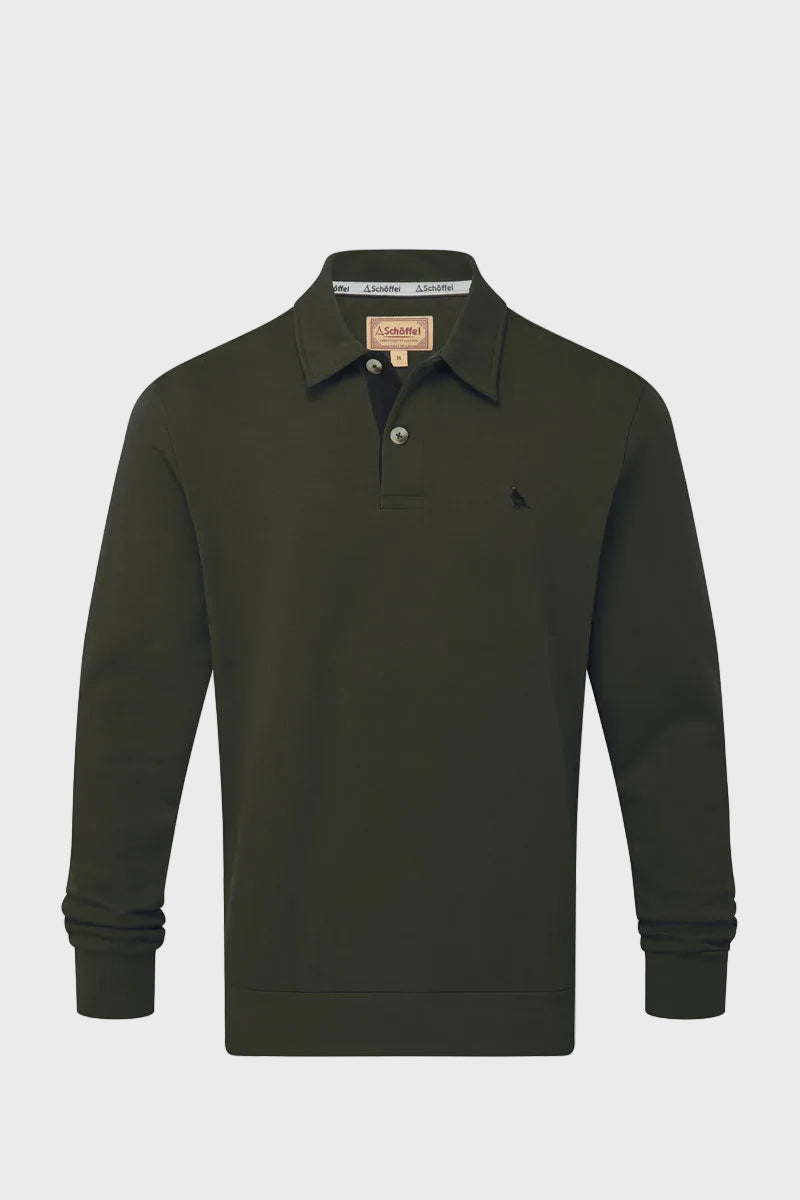 Schoffel Men's Horseley Rugby Sweatshirt Peat Green 