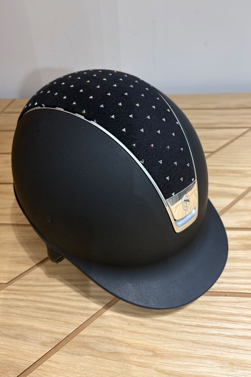 Samshield Shadowmatt Black Fancy Swarovski Holographic Trim & Blazon