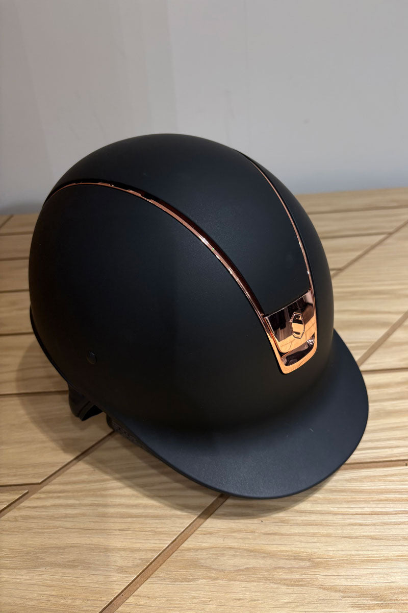 Samshield Shadowmatt Black Rose Gold Trim & Blazon