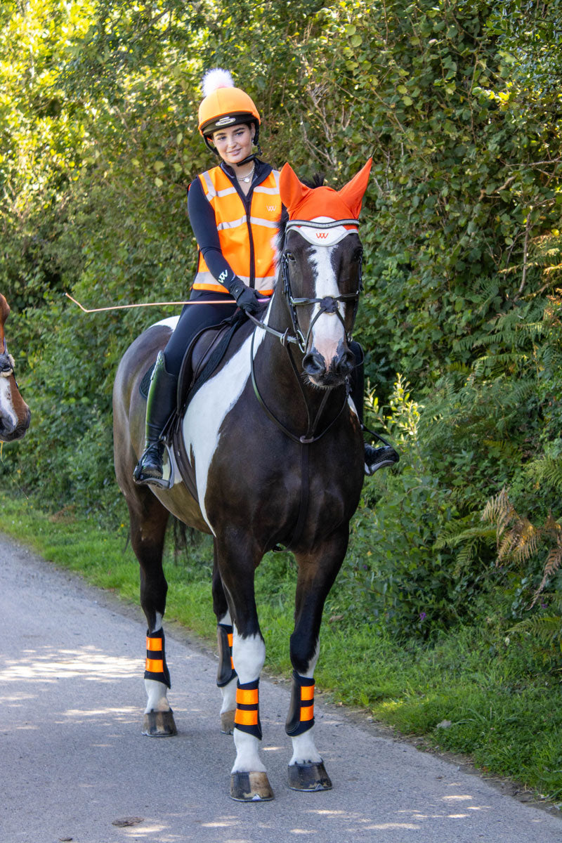 Woof Wear Reflective Club Brushing Boot Orange