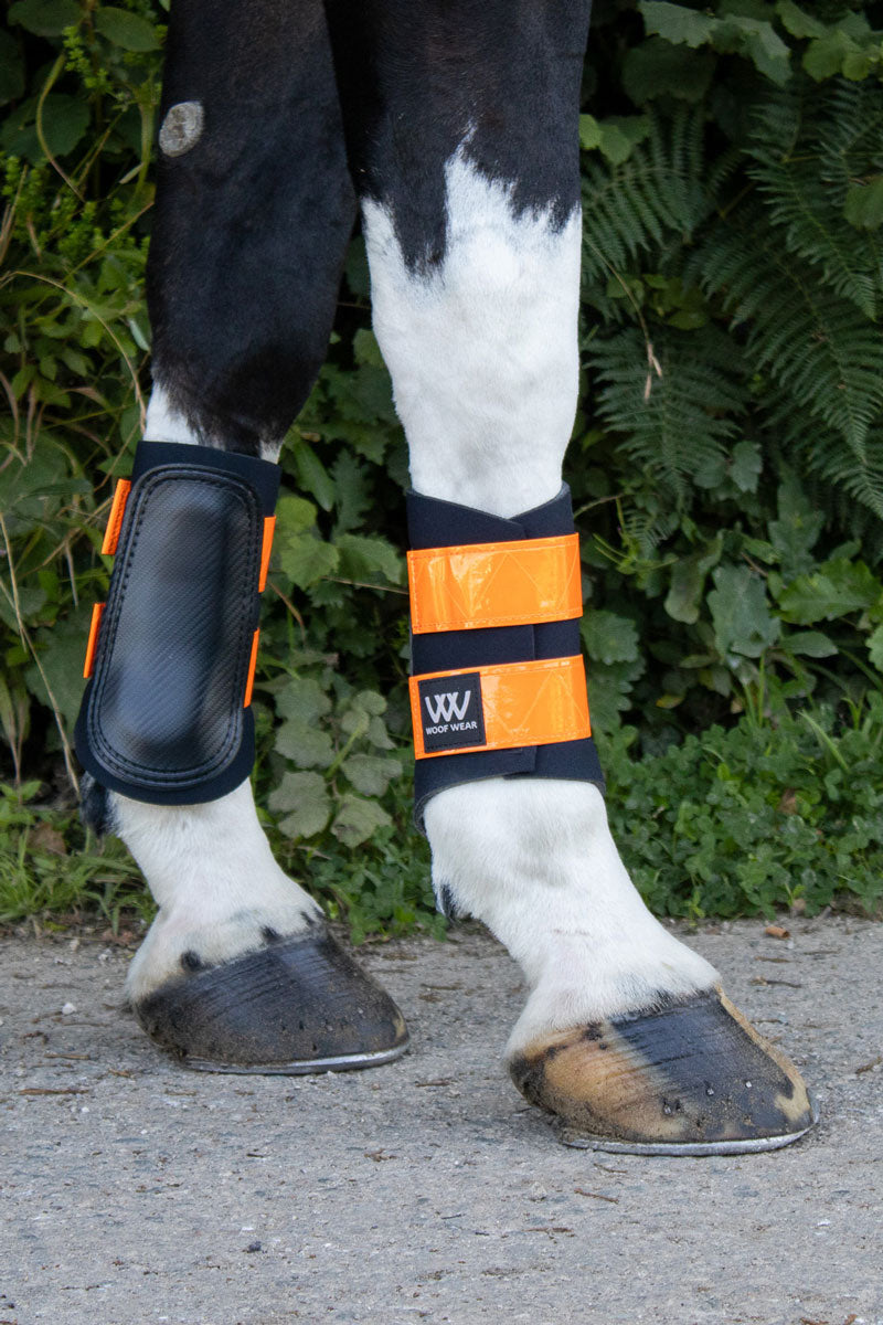 Woof Wear Reflective Club Brushing Boot Orange