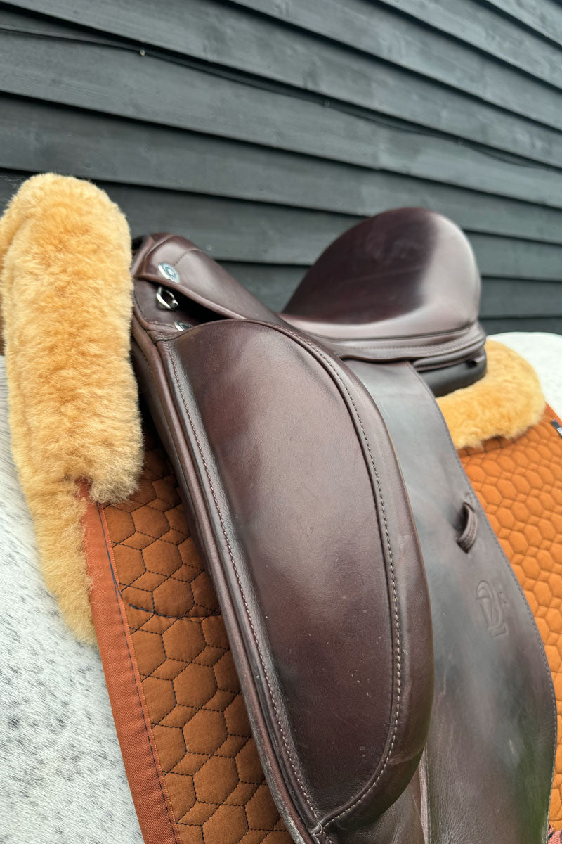 Mattes Dressage Lambskin Saddle Pad Nougat/Honey