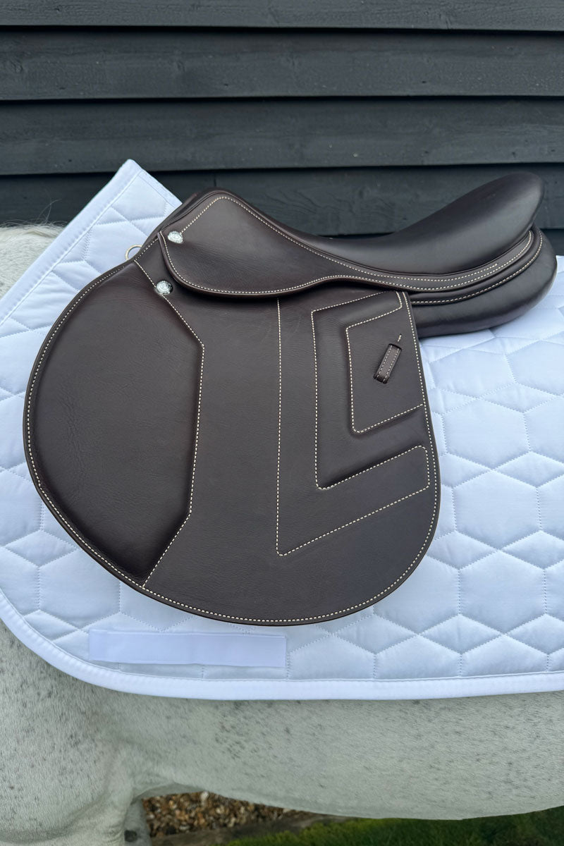 Mattes Jump Sheen Saddle Pad White