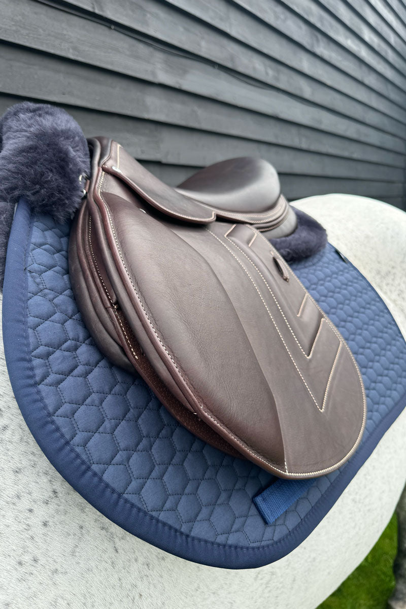 Mattes Jump Lambskin Saddle Pad Navy/Navy