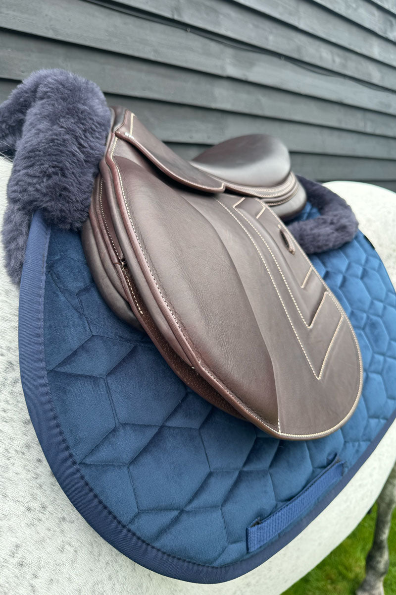 Mattes Jump Lambskin Velvet Saddle Pad Navy/Navy