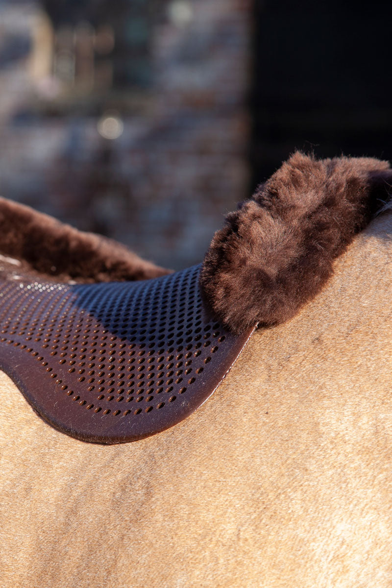 Acavallo Just Gel Lambskin Half Pad Brown/Brown