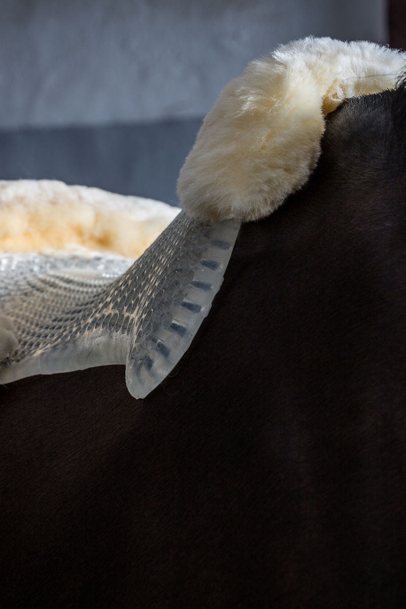 Acavallo Just Gel Lambskin Half Pad Clear/Natural 