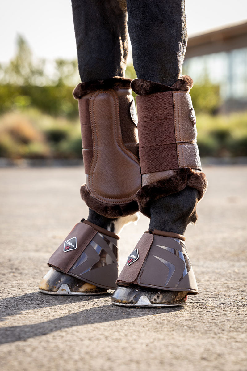 Le Mieux Fleece Lined Brushing Boots Brown/Brown