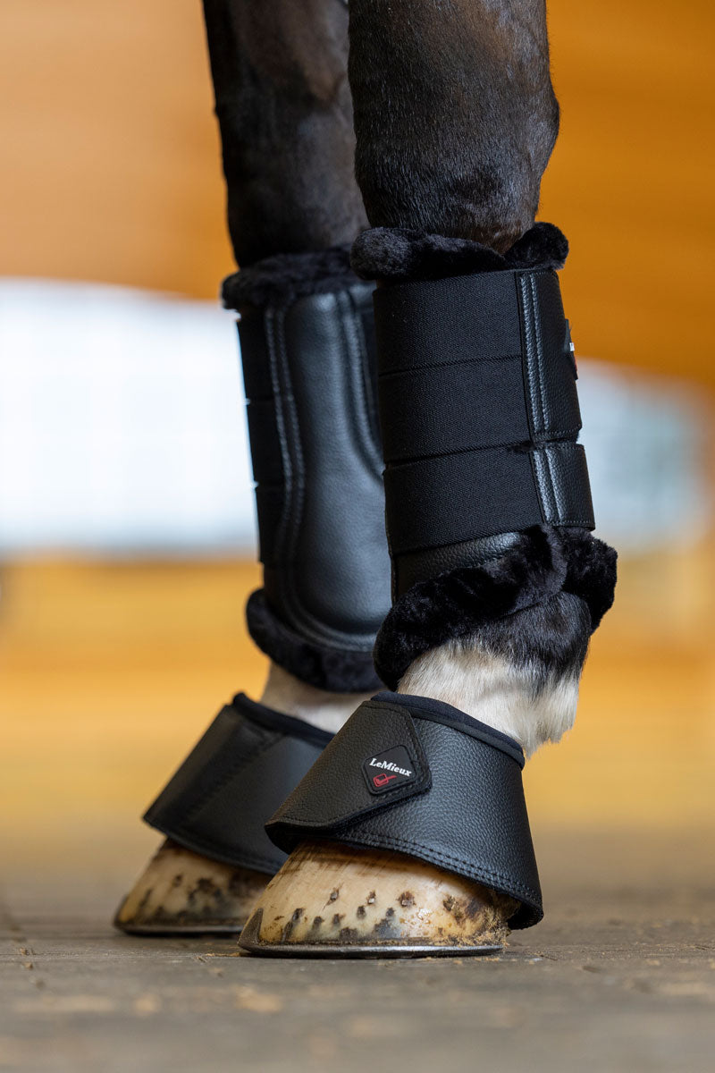 Le Mieux WrapRound Leather Over Reach Boots Black