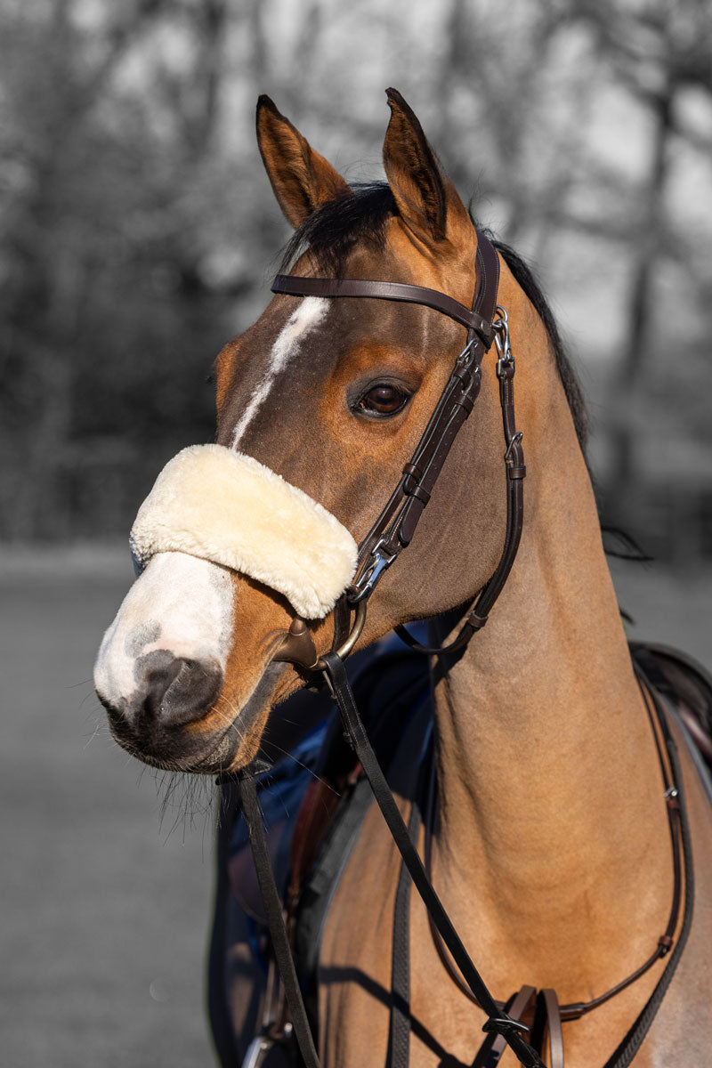 Le Mieux Simuwool Noseband Cover Natural 