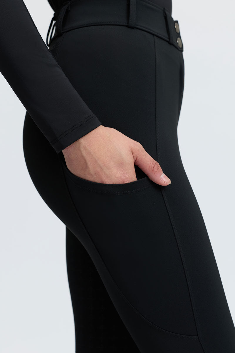 LeMieux Becca Half Seat Breeches Black